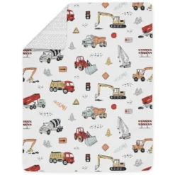 Sweet Jojo Designs Boy Toddler Bedding Set Construction Truck Red Blue And Yellow 5pc. 10 Sweet Jojo Designs Boy Toddler Bedding Set Construction Truck Red Blue And Yellow 5pc. -Smart Baby Decor GUEST 000051c6 fb4c 492a be56 e3c6e7739ff5