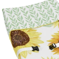 Sweet Jojo Designs Girl Changing Pad Cover Sunflower Yellow And Green -Smart Baby Decor GUEST 0090ba50 eebd 4169 ac57 60823a3529d4