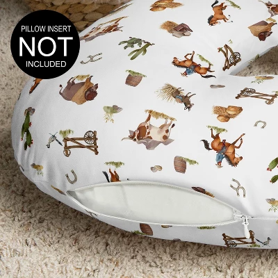Sweet Jojo Designs Boy Support Nursing Pillow Cover (Pillow Not Included) Country Western Taupe Brown And Cream 4 Sweet Jojo Designs Boy Support Nursing Pillow Cover (Pillow Not Included) Country Western Taupe Brown And Cream - Image 2