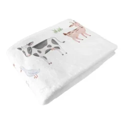 Sweet Jojo Designs Boy Or Girl Gender Neutral Unisex Milestone Swaddle Baby Blanket Farm Animals -Smart Baby Decor GUEST 0500150c 5465 4e9f 94c3 d7f7bf019d33