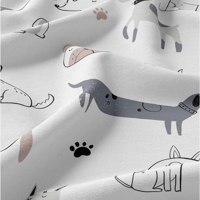 Sweet Jojo Designs Boy, Girl, Unisex/Gender Neutral Shower Curtain 72in.x72in. Cartoon Puppy Grey Taupe And Blue 7 Sweet Jojo Designs Boy, Girl, Unisex/Gender Neutral Shower Curtain 72in.x72in. Cartoon Puppy Grey Taupe And Blue - Image 5