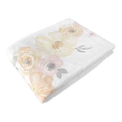 Sweet Jojo Designs Girl Baby Milestone Blanket Watercolor Floral Yellow And Pink 7 Sweet Jojo Designs Girl Baby Milestone Blanket Watercolor Floral Yellow And Pink - Image 5