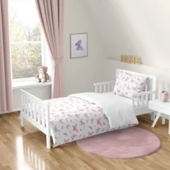 Sweet Jojo Designs Girl Toddler Bedding Set Butterfly Blush Pink And Purple 5pc -Smart Baby Decor GUEST 065f29d8 5add 425d 8989 1e96044d64d6