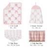 Sweet Jojo Designs Girl Baby Crib Bedding Set - Ballerina And Ballet Bows Pink And White 4pc