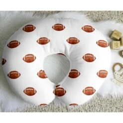 Sweet Jojo Designs Boy Support Nursing Pillow Cover (Pillow Not Included) Watercolor Sports Theme Brown And White -Smart Baby Decor GUEST 0b9810cb 4f35 4adf b9c7 7545a5ef3f6d