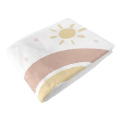 Sweet Jojo Designs Girl Milestone Swaddle Baby Blanket Boho Rainbow Pink Yellow And White -Smart Baby Decor GUEST 0e74ed7e b926 43ce 8432 d860c46cea1e