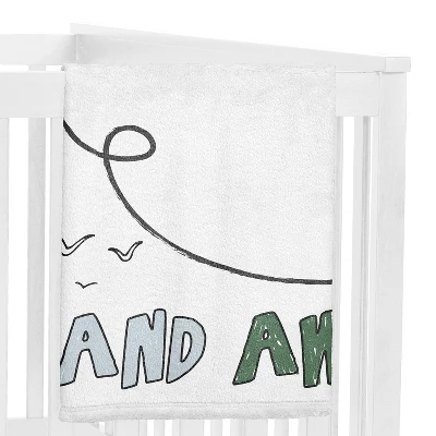 Sweet Jojo Designs Boy Baby Milestone Blanket Airplane Green And Blue 4 Sweet Jojo Designs Boy Baby Milestone Blanket Airplane Green And Blue - Image 2