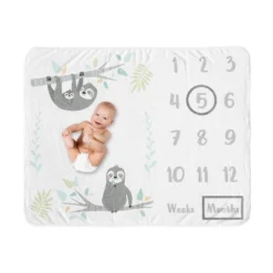 Sweet Jojo Designs Gender Neutral Baby Milestone Blanket Sloth Blue Grey And White 11 Sweet Jojo Designs Gender Neutral Baby Milestone Blanket Sloth Blue Grey And White -Smart Baby Decor GUEST 1212c888 a84f 4910 aa64 afbe83416584