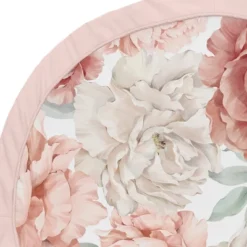 Sweet Jojo Designs Girl Baby Tummy Time Playmat Peony Floral Garden Pink And Ivory -Smart Baby Decor GUEST 1345a2ca f41b 427c b53b 59574fb3ff15