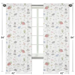 2pc Animal Print Sweet Jojo Designs On The Farm Window Panel - Sweet Jojo Designs -Smart Baby Decor GUEST 14e7036d 3efa 49ff 8527 07fc09f779d7
