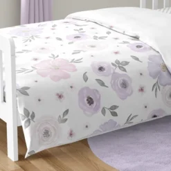 Sweet Jojo Designs Girl Toddler Bedding Set Watercolor Floral Purple Pink And Grey 5pc 12 Sweet Jojo Designs Girl Toddler Bedding Set Watercolor Floral Purple Pink And Grey 5pc -Smart Baby Decor GUEST 15fb820d eacd 48b4 a149 f3b46fa3c6d8
