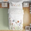 Sweet Jojo Designs Girl Toddler Bedding Set Watercolor Floral Garden Green Blue And Orange 5pc -Smart Baby Decor GUEST 195375ee d221 4969 b13c 164095a8c2ba