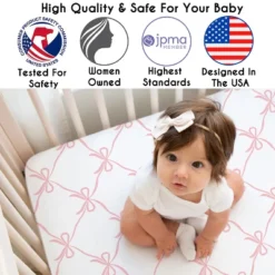 Sweet Jojo Designs Girl Fitted Crib Sheets Set Ballerina And Ballet Bows Pink And White 2pc 9 Sweet Jojo Designs Girl Fitted Crib Sheets Set Ballerina And Ballet Bows Pink And White 2pc -Smart Baby Decor GUEST 1cafb39b 7e9d 4d4f 8868 6992ca9acf65 1