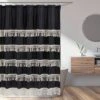 Sweet Jojo Designs Shower Curtain 72in.x72in. Boho Fringe Black And Ivory -Smart Baby Decor GUEST 1d9dd585 f414 4882 ad7b 47c8238e4753