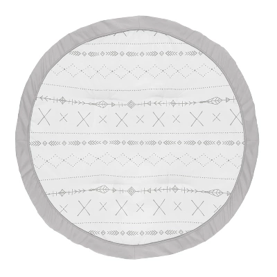 Sweet Jojo Designs Boy Or Girl Gender Neutral Unisex Baby Tummy Time Playmat Woodland Friends Grey And White 6 Sweet Jojo Designs Boy Or Girl Gender Neutral Unisex Baby Tummy Time Playmat Woodland Friends Grey And White - Image 4