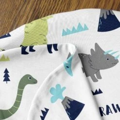 Sweet Jojo Designs Boy Support Nursing Pillow Cover (Pillow Not Included) Mod Dinosaur Blue Green And Grey -Smart Baby Decor GUEST 21916000 a042 44de 9385 cad6b60139fa