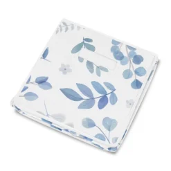 Sweet Jojo Designs Fabric Storage Toy Bin Botanical Blue And White Leaves -Smart Baby Decor GUEST 22626875 de7d 4c43 b262 921d4d173838