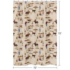 Sweet Jojo Designs Boy Shower Curtain 72in.x72in. Wild West Cowboy Multicolor -Smart Baby Decor GUEST 232ae7e3 66ea 4e32 a036 f8fd0260b944