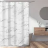 Sweet Jojo Designs Shower Curtain 72in.x72in. Marble Black, White And Grey