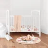 Sweet Jojo Designs Girl Baby Tummy Time Playmat Watercolor Floral Peach Green And White -Smart Baby Decor GUEST 293abbc4 9159 468d 8e70 afa522606af0