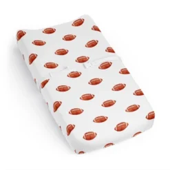 Sweet Jojo Designs Boy Changing Pad Sheet Football Brown And White -Smart Baby Decor GUEST 2ded929b 6deb 40ac a06d b3c999778302