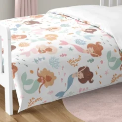 Sweet Jojo Designs Girl Toddler Bedding Set Mermaids Pink Blue And Orange 5pc -Smart Baby Decor GUEST 2e9ae6df 4db8 4676 bd9e ce098133a02b