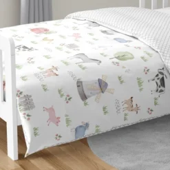 Sweet Jojo Designs Boy, Girl, Unisex/Gender Neutral Toddler Bedding Set Farm Animals Multicolor 5 Pc -Smart Baby Decor GUEST 30e1c834 234a 4569 b9ef 46a383438b96