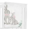 Sweet Jojo Designs Girl Baby Milestone Blanket Bunny Floral Pink Green And Grey
