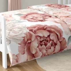 Sweet Jojo Designs Girl Toddler Bedding Set Peony Floral Garden Pink And Ivory 5pc -Smart Baby Decor GUEST 33c34a83 a57b 429a a882 c7e2f20e0ce6