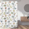 Sweet Jojo Designs Boy Shower Curtain 72in.x72in. Watercolor Dinosaur Dino Multicolor
