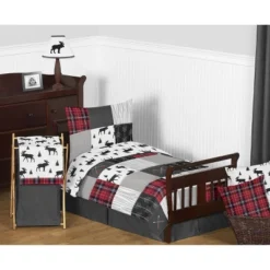 Sweet Jojo Designs Boy Toddler Bedding Set Rustic Patch Red Black And Grey 5pc 9 Sweet Jojo Designs Boy Toddler Bedding Set Rustic Patch Red Black And Grey 5pc -Smart Baby Decor GUEST 36bc258f dc88 4441 a9c3 bfe208fbc672