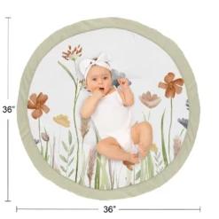 Sweet Jojo Designs Girl Baby Tummy Time Playmat Watercolor Floral Garden Green Blue And Orange 8 Sweet Jojo Designs Girl Baby Tummy Time Playmat Watercolor Floral Garden Green Blue And Orange -Smart Baby Decor GUEST 3b0e12ed a12d 4b81 bc21 321f8ab23daa