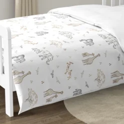 Sweet Jojo Designs Gender Neutral Unisex Toddler Bedding Set Serengeti Animals Multicolor 5pc -Smart Baby Decor GUEST 3b8bdead 8d21 484d 9e44 a84e43fdead6
