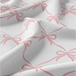 Sweet Jojo Designs Girl Shower Curtain 72in.x72in. Ballerina And Ballet Bows Pink And White -Smart Baby Decor GUEST 3c619534 670f 4502 b85b 13c8a2e67e2b