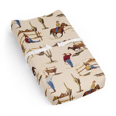 Sweet Jojo Designs Boy Changing Pad Sheet Wild West Cowboy Multicolor 8 Sweet Jojo Designs Boy Changing Pad Sheet Wild West Cowboy Multicolor - Image 6
