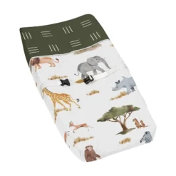 Sweet Jojo Designs Boy Or Girl Gender Neutral Unisex Changing Pad Cover Jungle Animals Yellow Orange And White -Smart Baby Decor GUEST 401d3419 4795 444c abd7 0244cc70294c