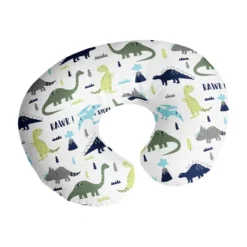 Sweet Jojo Designs Boy Support Nursing Pillow Cover (Pillow Not Included) Mod Dinosaur Blue Green And Grey -Smart Baby Decor GUEST 4369da2b f58e 4db7 b5cb 167b5af95401