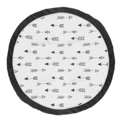 Sweet Jojo Designs Gender Neutral Baby Tummy Time Playmat Fox Black And White -Smart Baby Decor GUEST 4979185c c867 4139 8316 67542b09518d