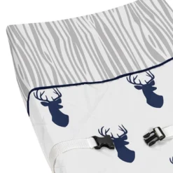 Sweet Jojo Designs Changing Pad Cover - Navy & White Stag -Smart Baby Decor GUEST 49e71912 7f2e 494b 907c a4ecd9bba19d