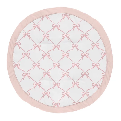 Sweet Jojo Designs Girl Baby Tummy Time Playmat Ballerina And Ballet Bows Pink And White 6 Sweet Jojo Designs Girl Baby Tummy Time Playmat Ballerina And Ballet Bows Pink And White - Image 4