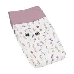 Sweet Jojo Designs Girl Changing Pad Cover Watercolor Floral Garden Purple And Taupe -Smart Baby Decor GUEST 4d3029a3 8c78 44ba aab9 00781f94f919