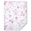 Sweet Jojo Designs Crib Bedding Set - Watercolor Floral - 11pc Pink/Gray