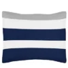 Navy & Gray Stripe Bedding Set (Toddler) - Sweet Jojo Designs