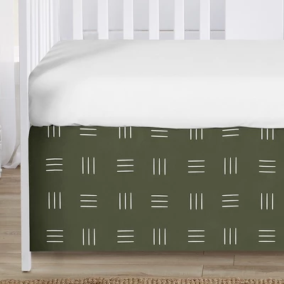 Sweet Jojo Designs Boy Or Girl Gender Neutral Unisex Baby Crib Bed Skirt Jungle Animals Green And White 4 Sweet Jojo Designs Boy Or Girl Gender Neutral Unisex Baby Crib Bed Skirt Jungle Animals Green And White - Image 2