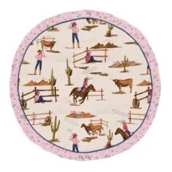 Sweet Jojo Designs Girl Baby Tummy Time Playmat Western Cowgirl Pink Brown And Beige -Smart Baby Decor GUEST 55260022 56d9 4a67 828b db29865d68c5