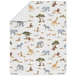 Sweet Jojo Designs Boy Or Girl Gender Neutral Unisex Toddler Bedding Set Jungle Animals Multicolor 5pc -Smart Baby Decor GUEST 591d6e6d 7e56 4c40 8eb5 d958813461d0