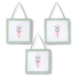 Sweet Jojo Designs Crib Bedding Set - Mod Arrow - Coral/Mint 11pc -Smart Baby Decor GUEST 5a4854aa e034 440e 80a9 4f7c35b65040