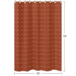 Sweet Jojo Designs Shower Curtain 72in.x72in. Diamond Tuft Orange And Ivory -Smart Baby Decor GUEST 5a709149 f23a 4e6a 8acd 4c6fe091ce59