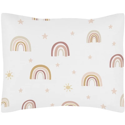 Sweet Jojo Designs Girl Toddler Bedding Set Boho Rainbow Pink Tan And Yellow 5pc 4 Sweet Jojo Designs Girl Toddler Bedding Set Boho Rainbow Pink Tan And Yellow 5pc - Image 2