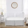 Sweet Jojo Designs Boy Or Girl Gender Neutral Unisex Baby Crib Bed Skirt Collection Solid Grey